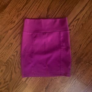 Fuchsia Pencil Skirt